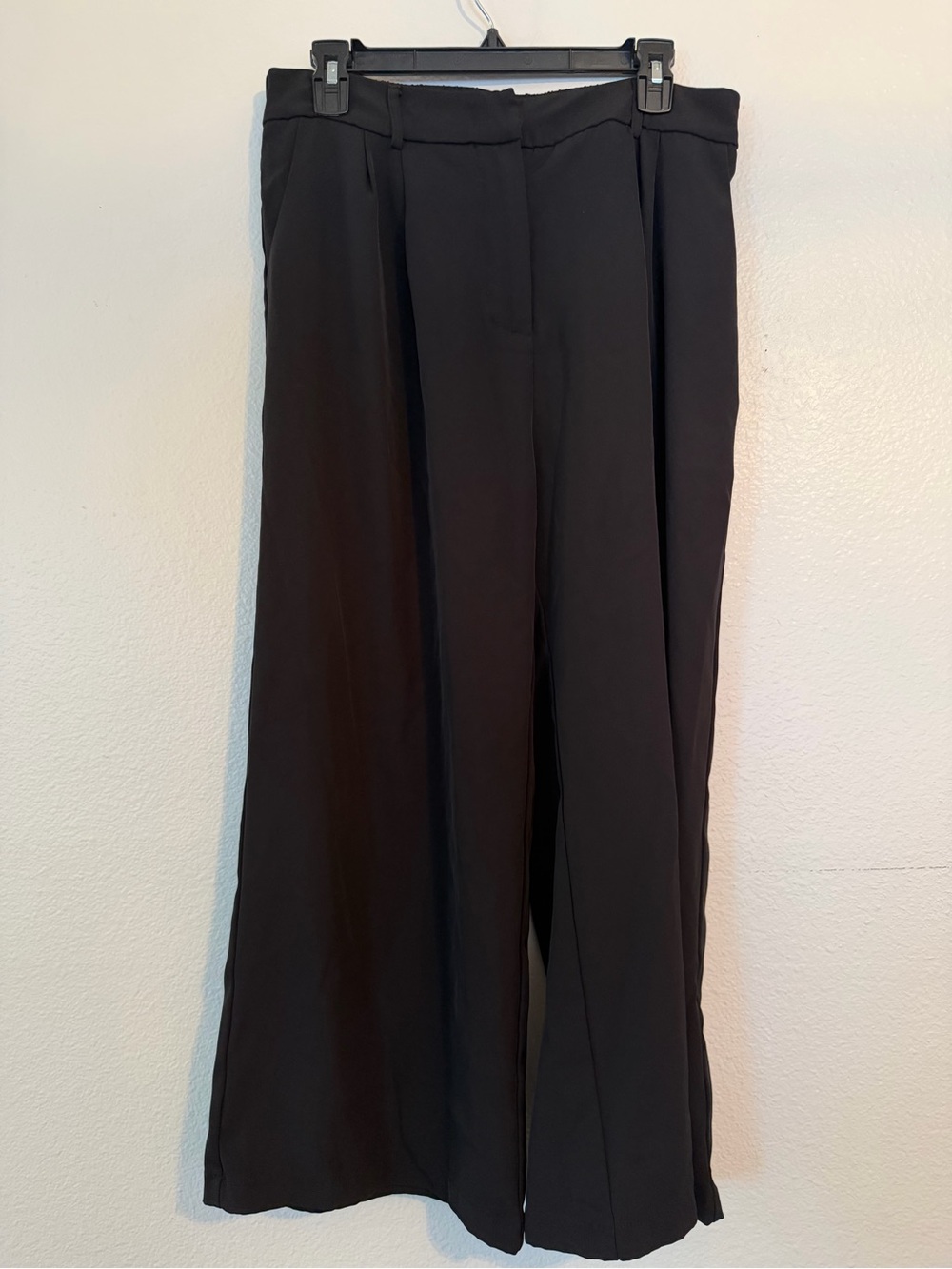 Classic Black Wide-Leg Women's Pants
